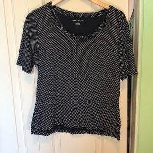 Tommy Hilfiger Navy Blue with White Polkadots